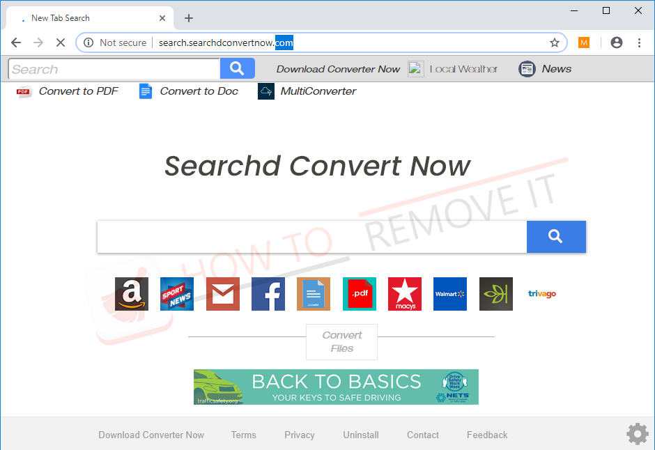 How to Remove Search.searchdconverter.com Browser Hijacker?